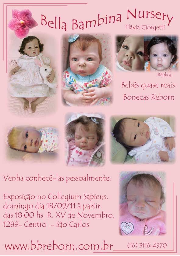 Exposição de bebês reborn em cartaz no Shopping Benfica 